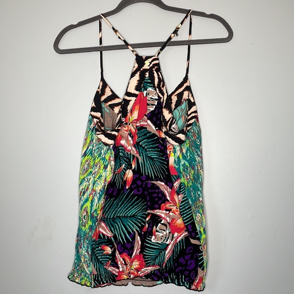 DEPT Tropical Pattern Tank Top - Picture 6 of 9